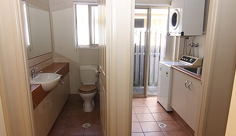 powder room and laundry