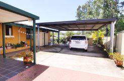 carport and front