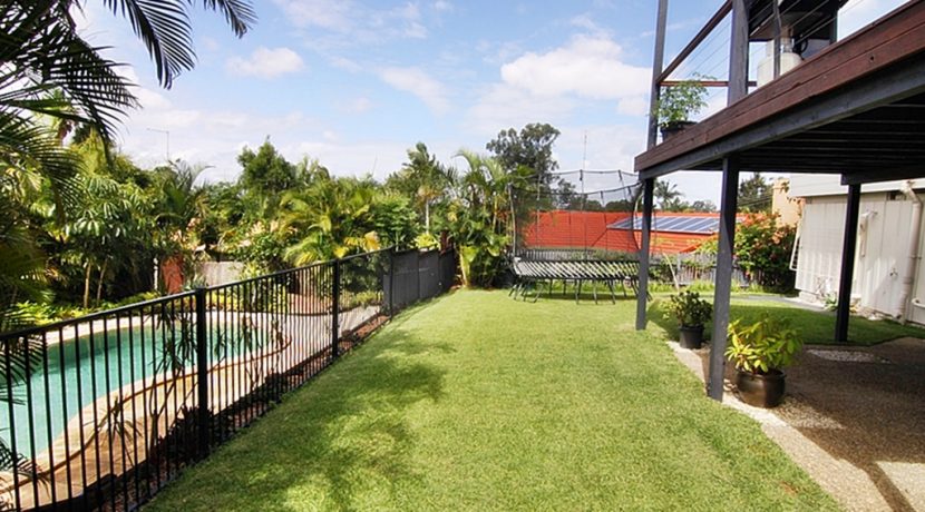 yard pool and deck